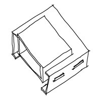 Sketch of FOS Coffee Table by DYEHOUSE