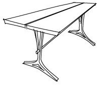 Sketch of HOLLT Dining Table by DYEHOUSE