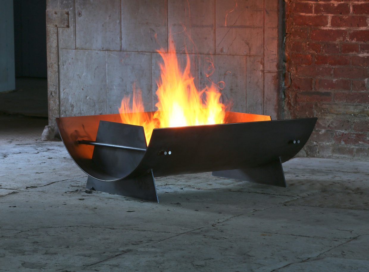 SCOWLE steel fire pit by DYEHOUSE